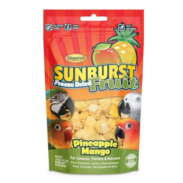 .5 oz. Higgins Sunburst Freeze Dried Fruit Pineapple Mango - Health/First Aid